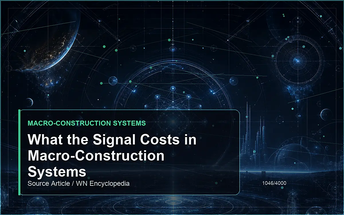 AI-generated encyclopedia reference image for What the Signal Costs in Macro-Construction Systems