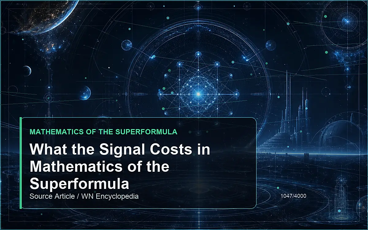 AI-generated encyclopedia reference image for What the Signal Costs in Mathematics of the Superformula