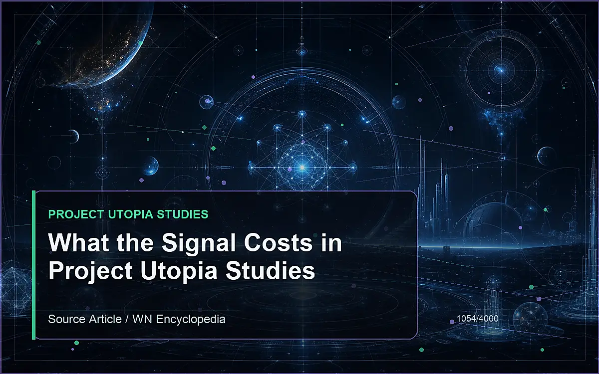 AI-generated encyclopedia reference image for What the Signal Costs in Project Utopia Studies