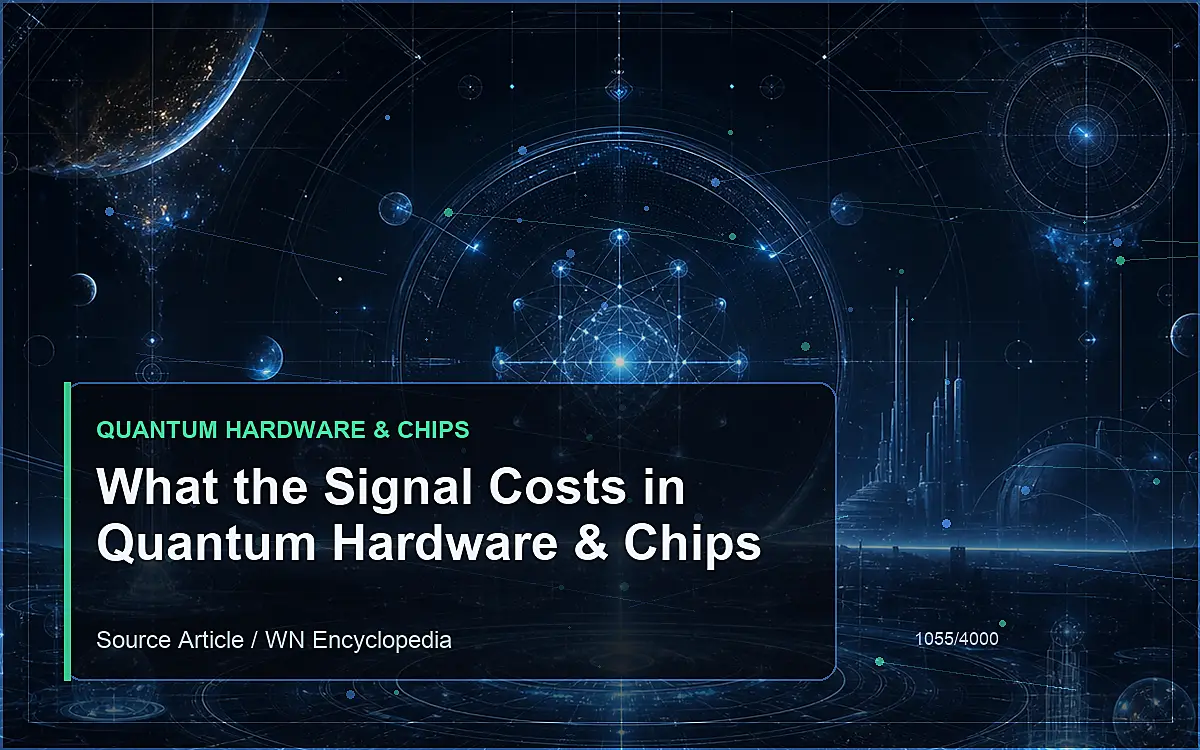 AI-generated encyclopedia reference image for What the Signal Costs in Quantum Hardware & Chips