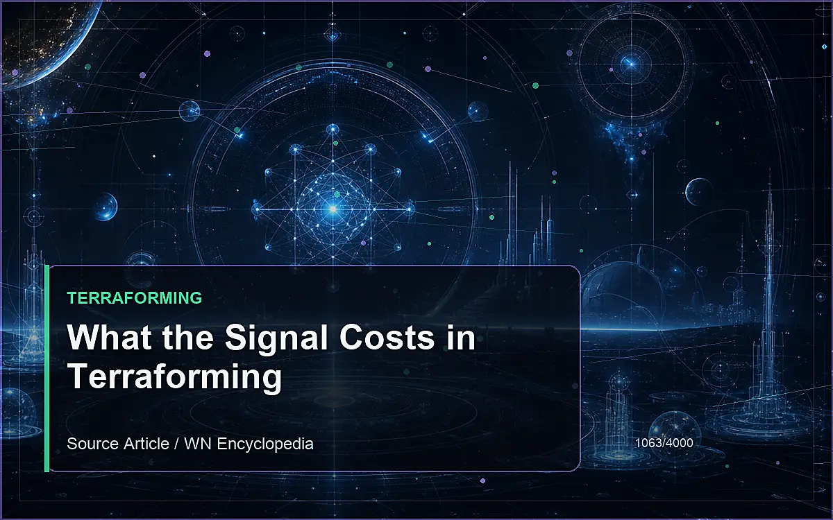 AI-generated encyclopedia reference image for What the Signal Costs in Terraforming