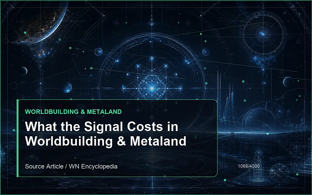 AI-generated encyclopedia reference image for What the Signal Costs in Worldbuilding & Metaland