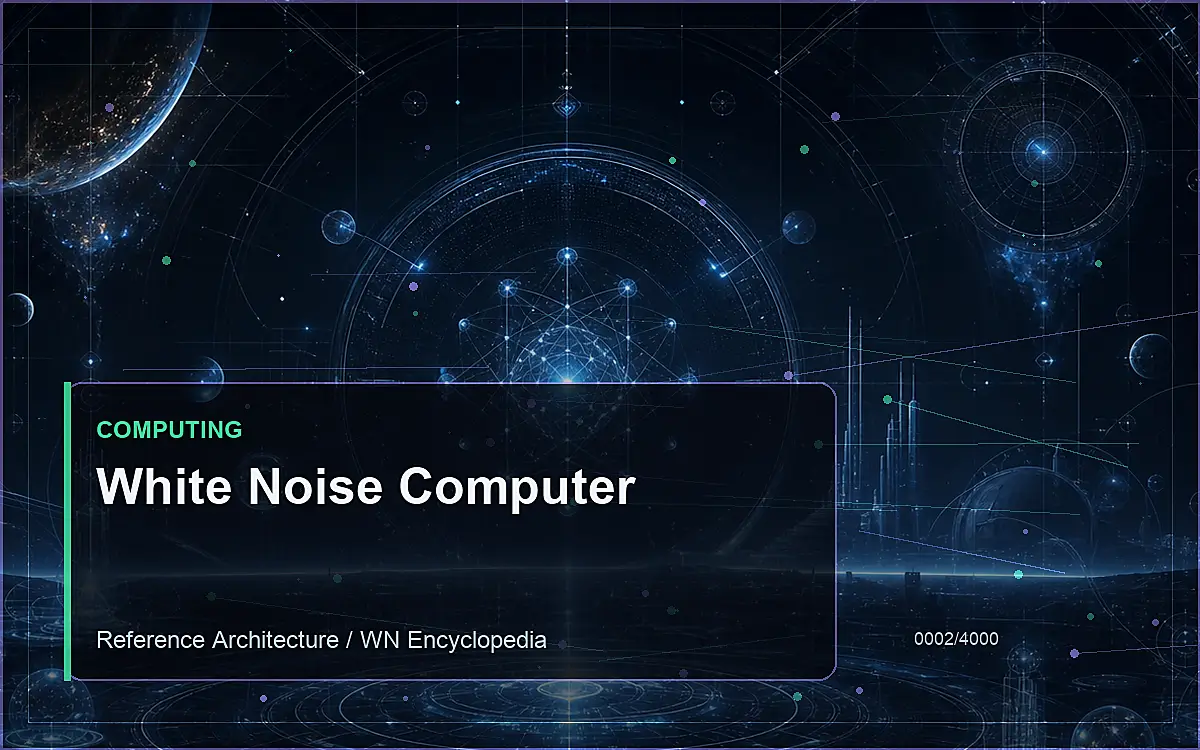 AI-generated encyclopedia reference image for White Noise Computer