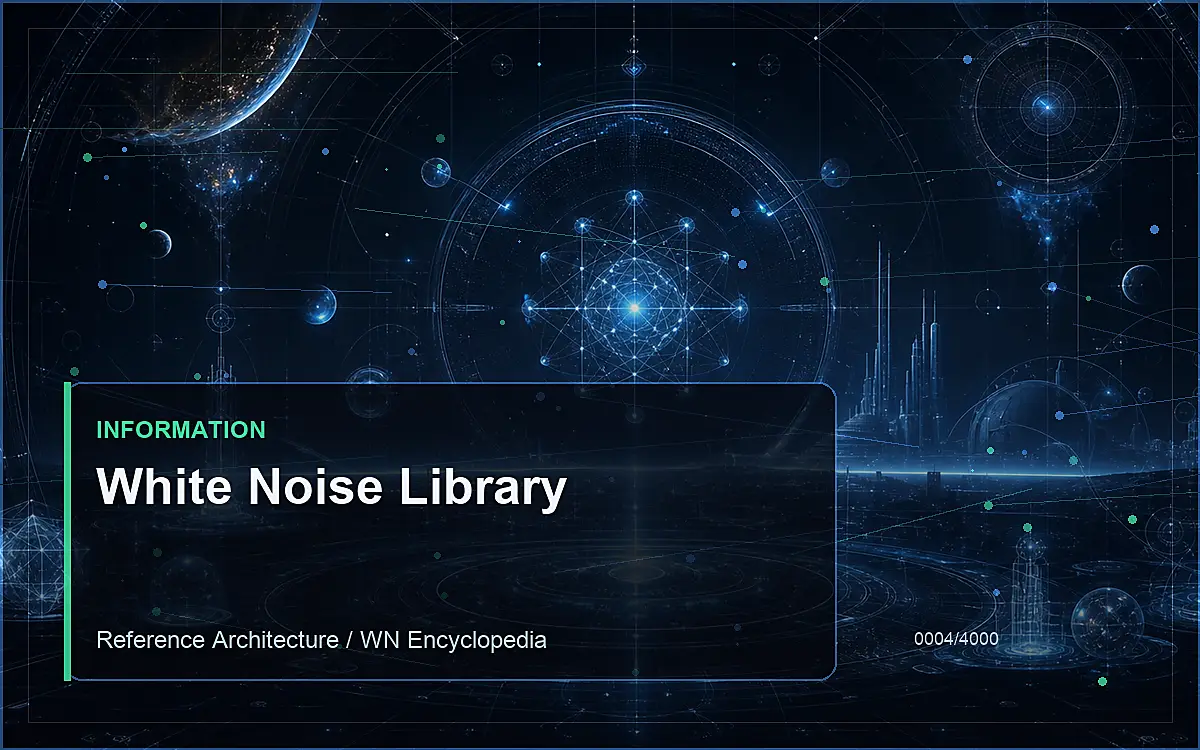 AI-generated encyclopedia reference image for White Noise Library