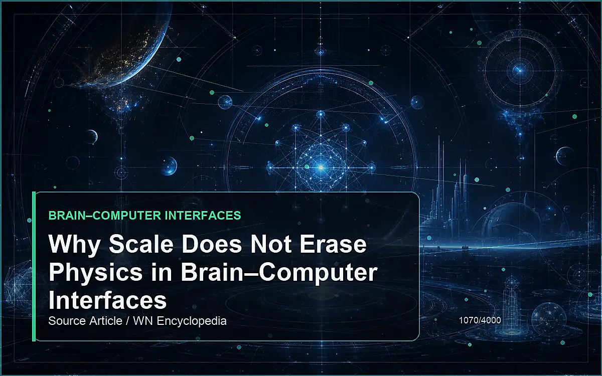 AI-generated encyclopedia reference image for Why Scale Does Not Erase Physics in Brain–Computer Interfaces