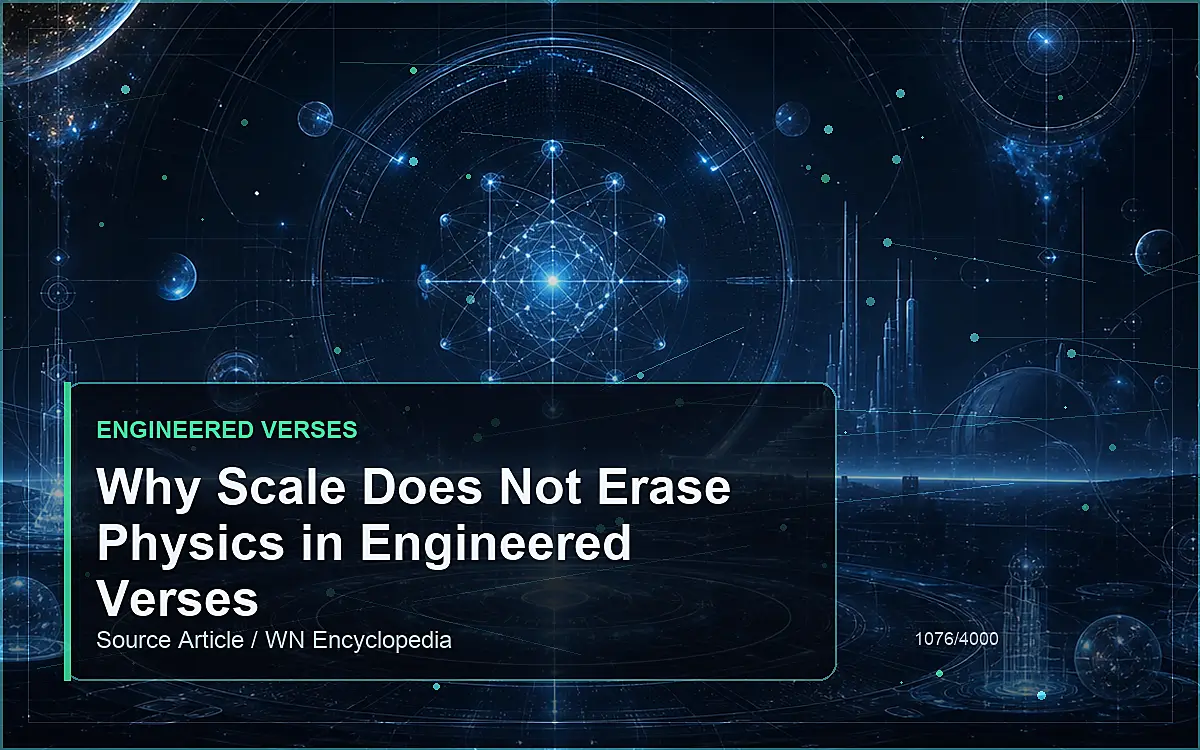 AI-generated encyclopedia reference image for Why Scale Does Not Erase Physics in Engineered Verses