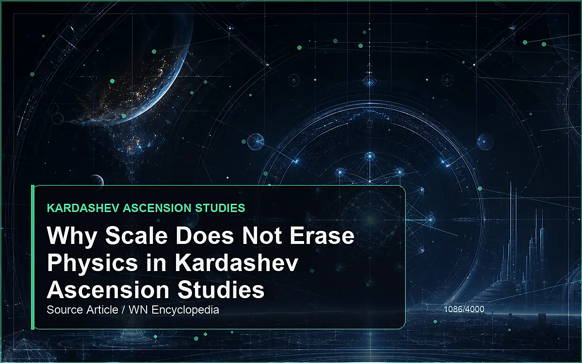AI-generated encyclopedia reference image for Why Scale Does Not Erase Physics in Kardashev Ascension Studies