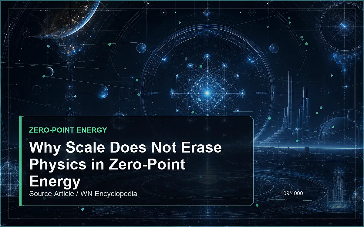 AI-generated encyclopedia reference image for Why Scale Does Not Erase Physics in Zero-Point Energy