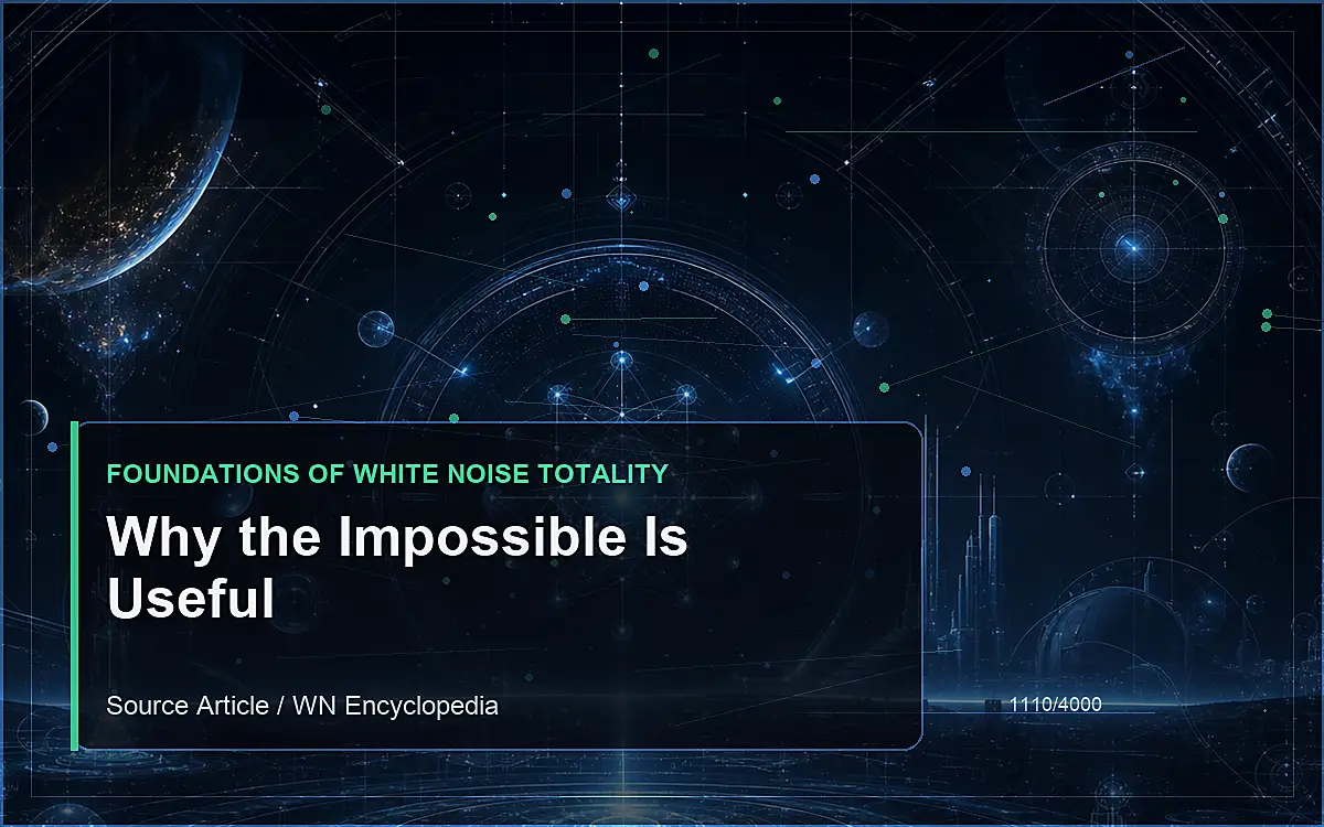 AI-generated encyclopedia reference image for Why the Impossible Is Useful
