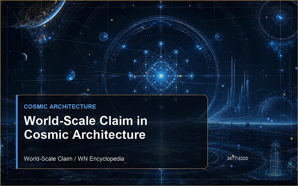 AI-generated encyclopedia reference image for World-Scale Claim in Cosmic Architecture