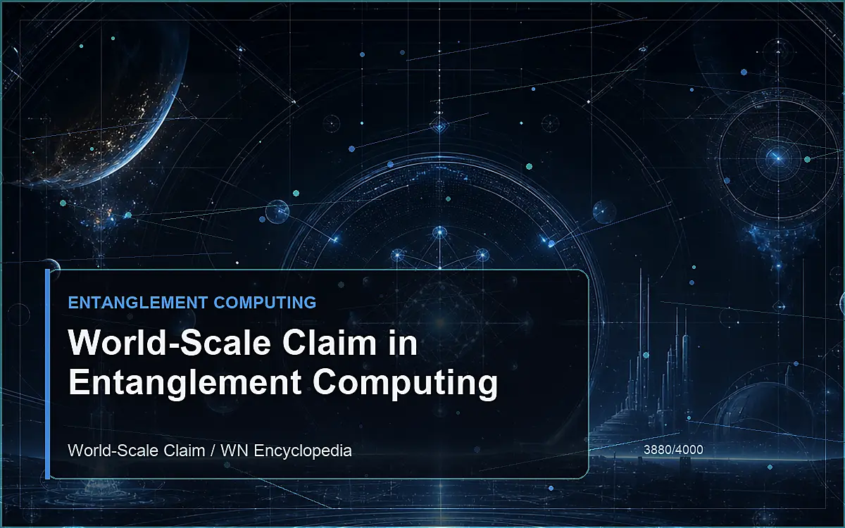 AI-generated encyclopedia reference image for World-Scale Claim in Entanglement Computing