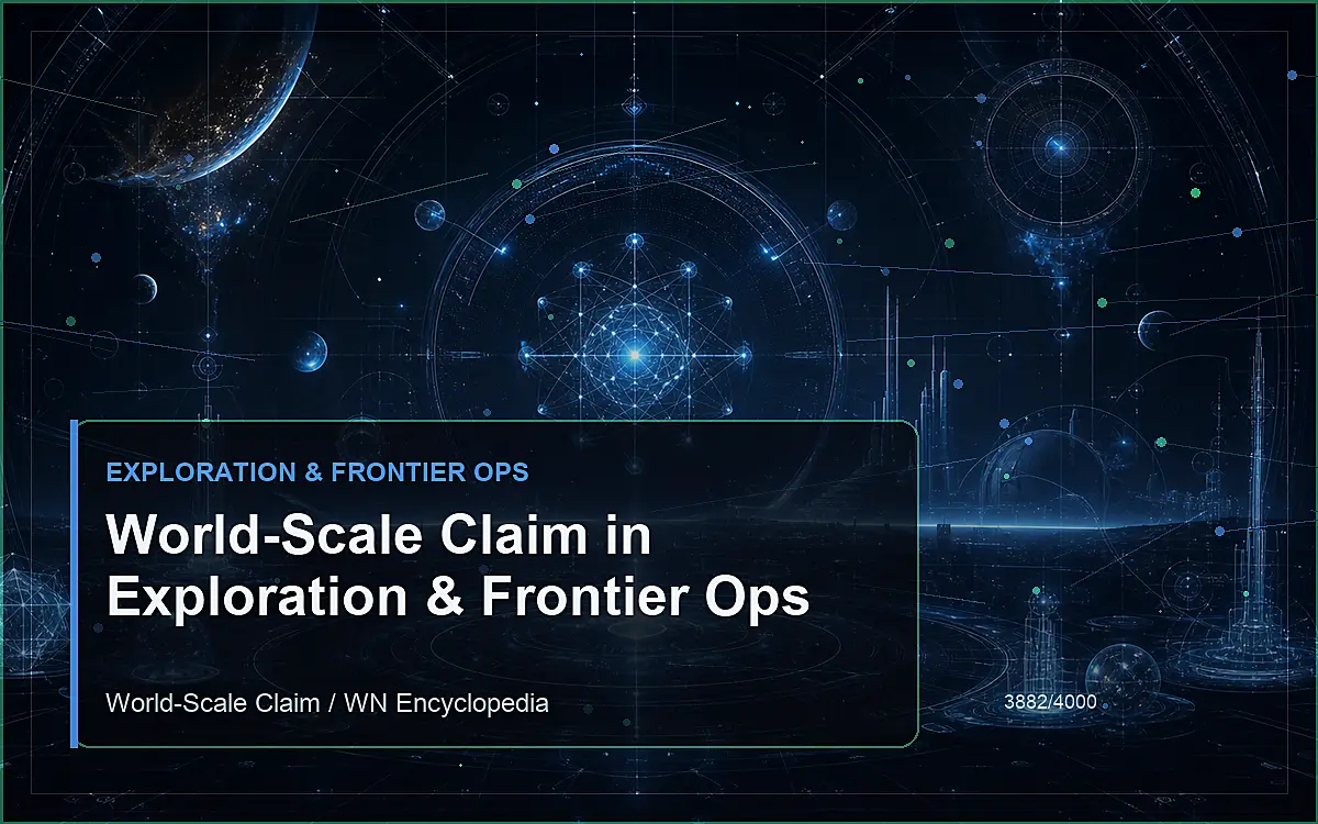 AI-generated encyclopedia reference image for World-Scale Claim in Exploration & Frontier Ops