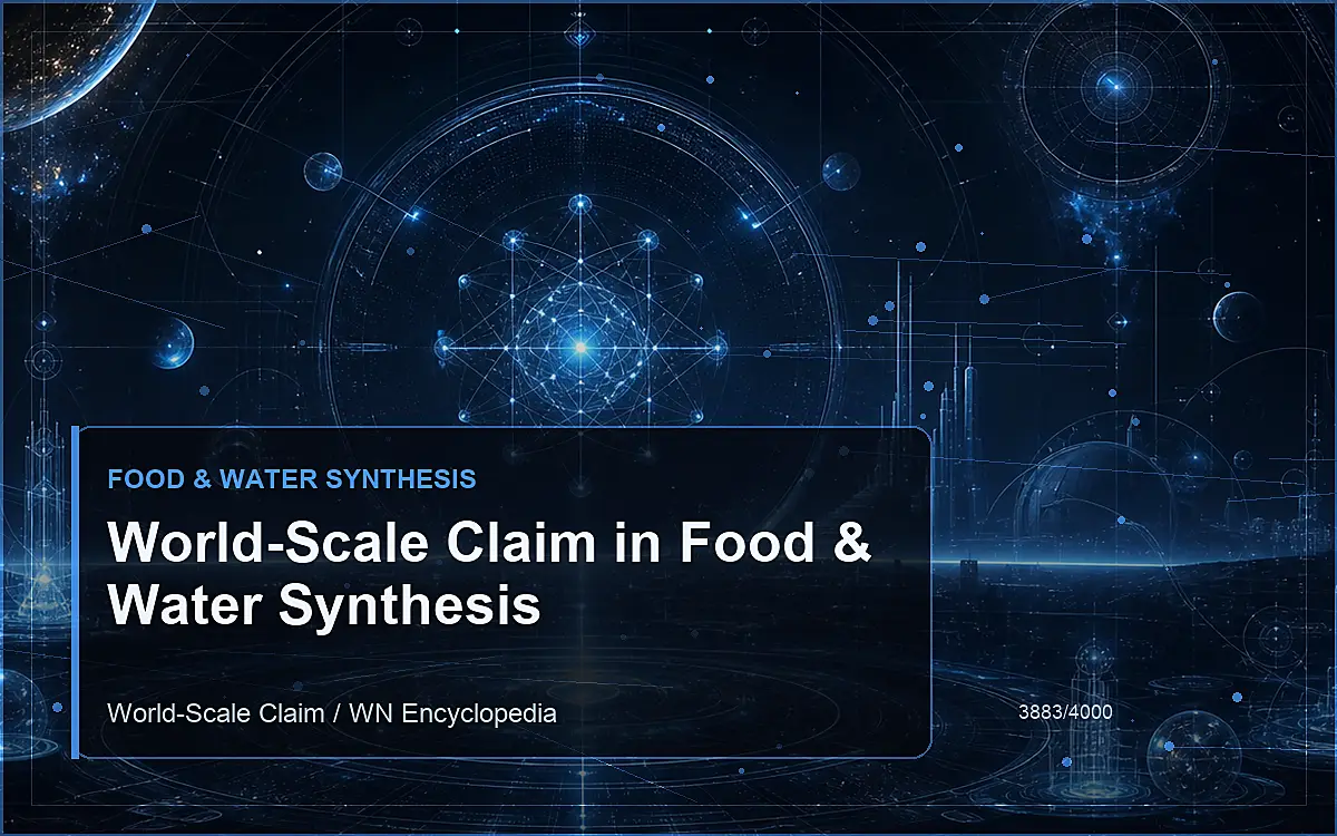 AI-generated encyclopedia reference image for World-Scale Claim in Food & Water Synthesis