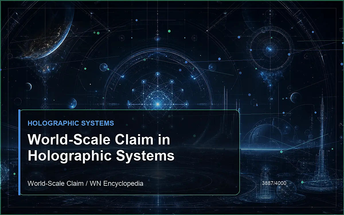 AI-generated encyclopedia reference image for World-Scale Claim in Holographic Systems
