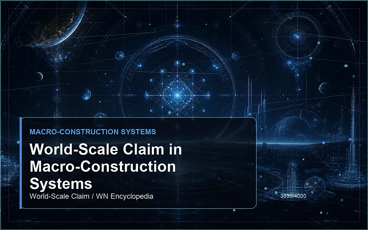 AI-generated encyclopedia reference image for World-Scale Claim in Macro-Construction Systems