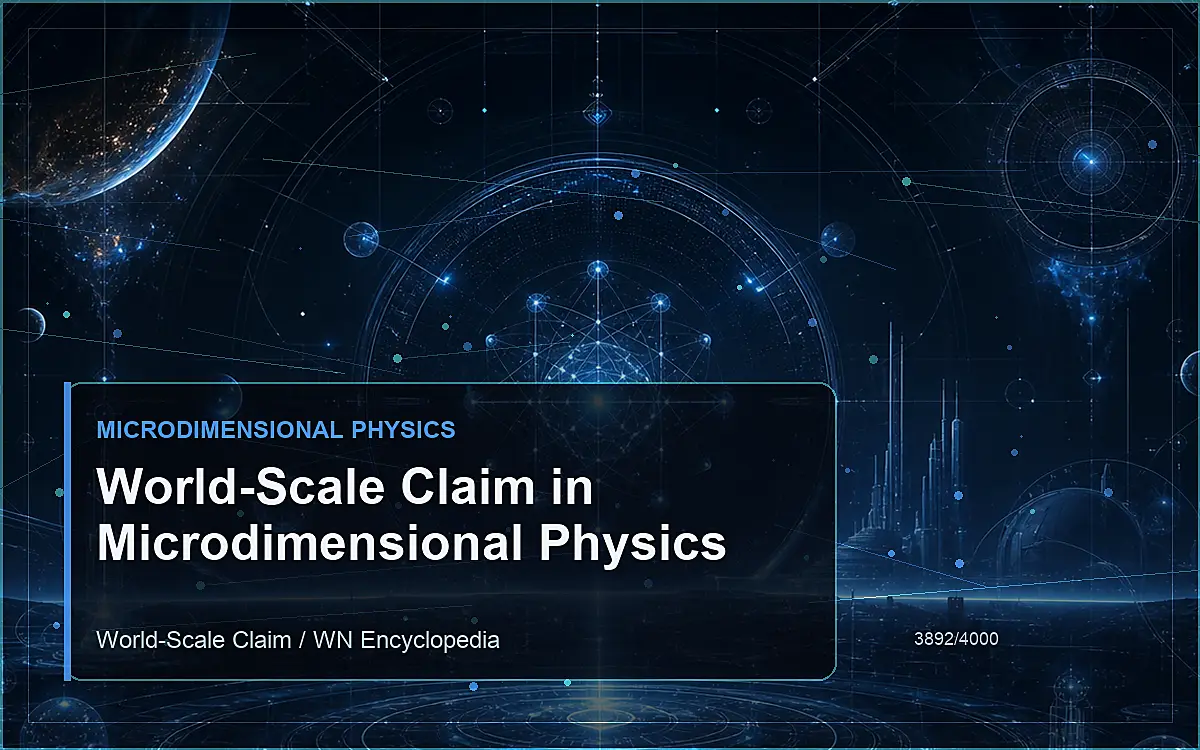AI-generated encyclopedia reference image for World-Scale Claim in Microdimensional Physics