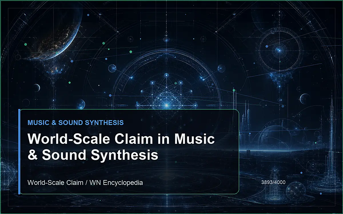 AI-generated encyclopedia reference image for World-Scale Claim in Music & Sound Synthesis