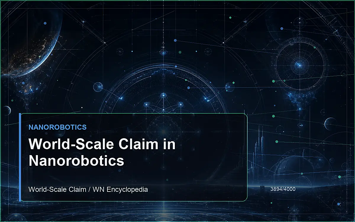 AI-generated encyclopedia reference image for World-Scale Claim in Nanorobotics