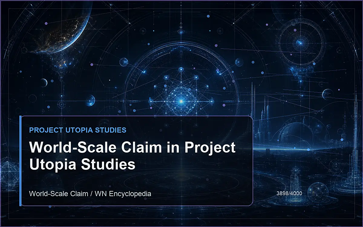 AI-generated encyclopedia reference image for World-Scale Claim in Project Utopia Studies