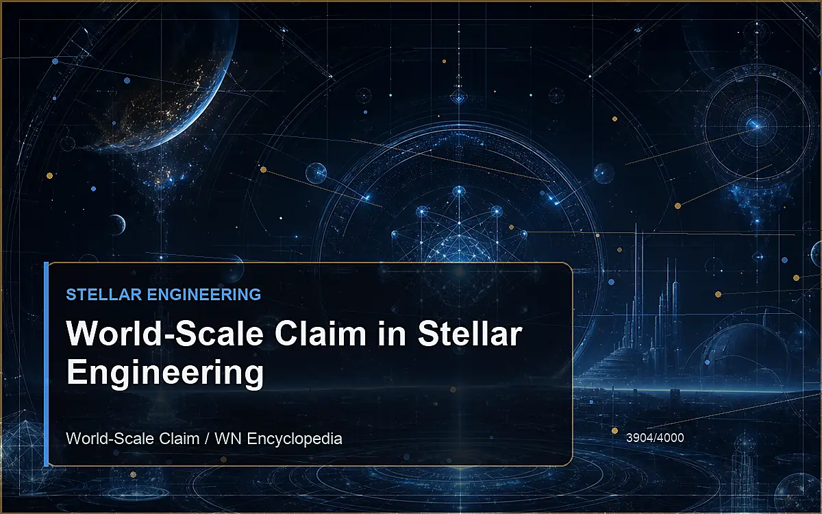 AI-generated encyclopedia reference image for World-Scale Claim in Stellar Engineering