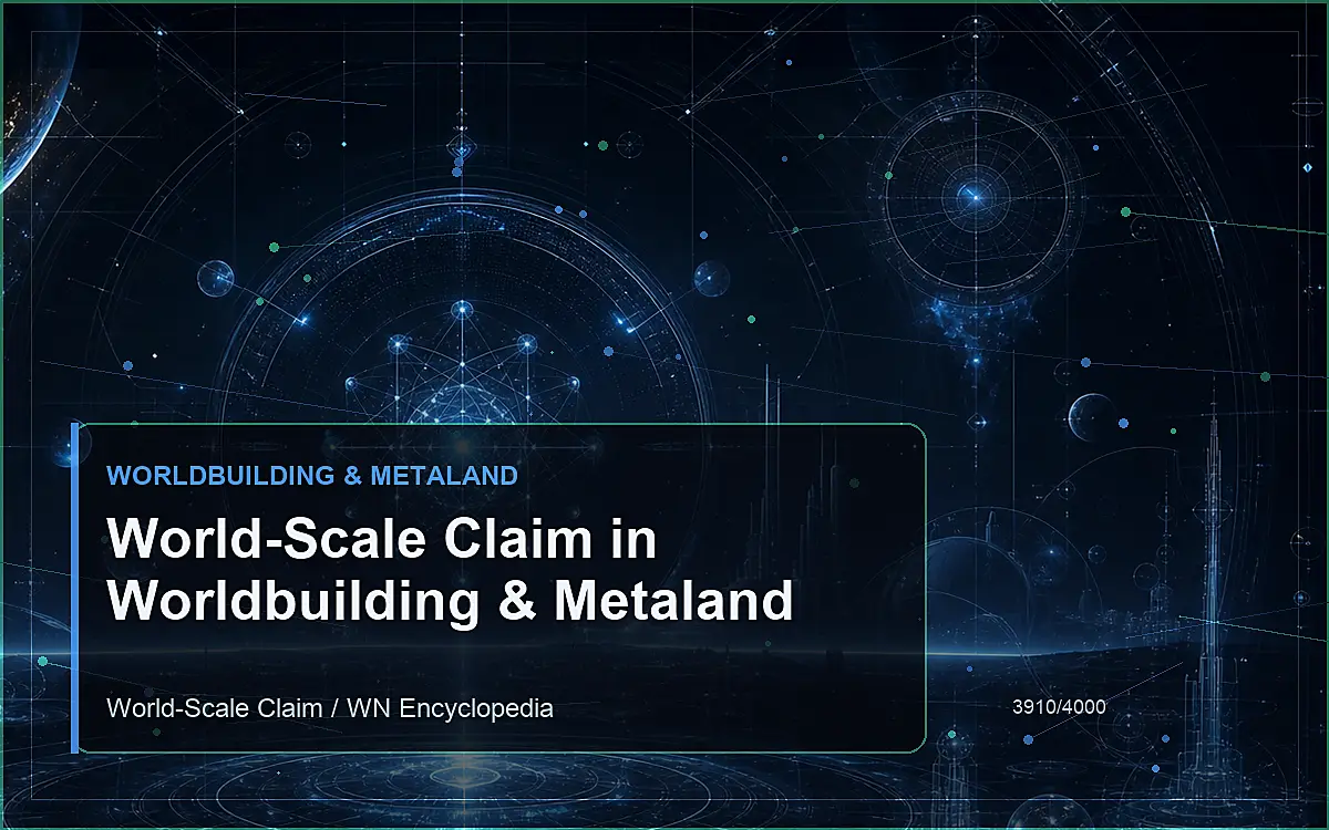 AI-generated encyclopedia reference image for World-Scale Claim in Worldbuilding & Metaland