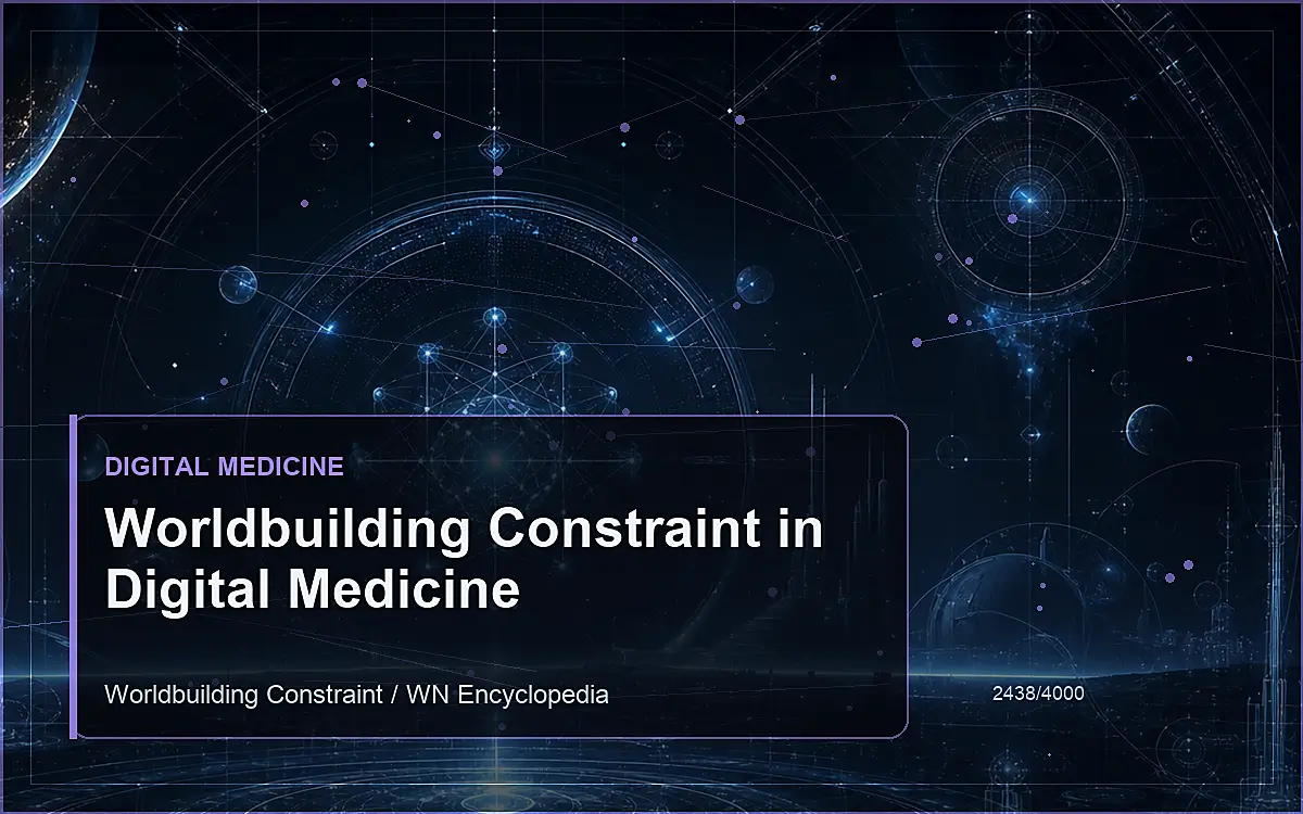 AI-generated encyclopedia reference image for Worldbuilding Constraint in Digital Medicine