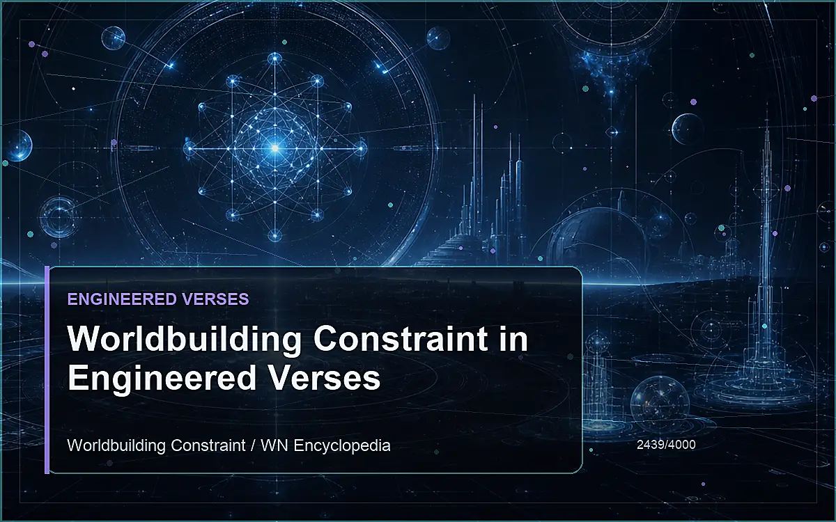 AI-generated encyclopedia reference image for Worldbuilding Constraint in Engineered Verses