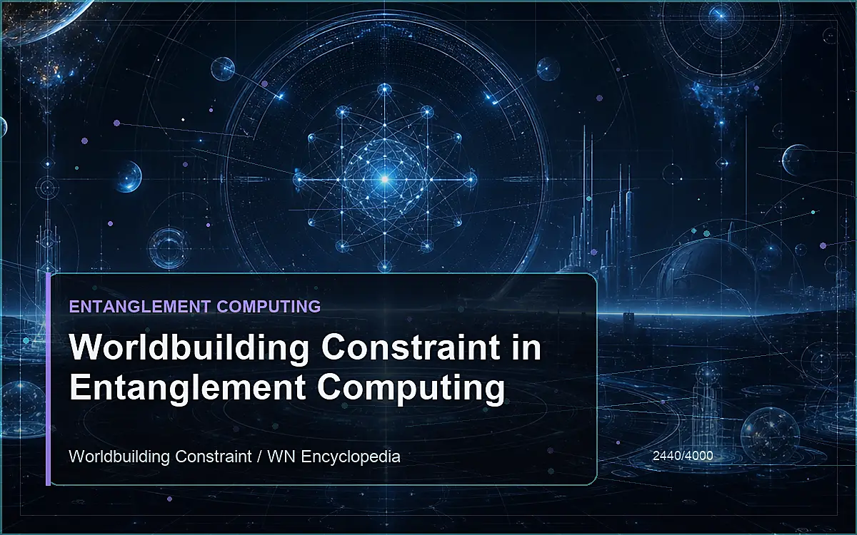 AI-generated encyclopedia reference image for Worldbuilding Constraint in Entanglement Computing
