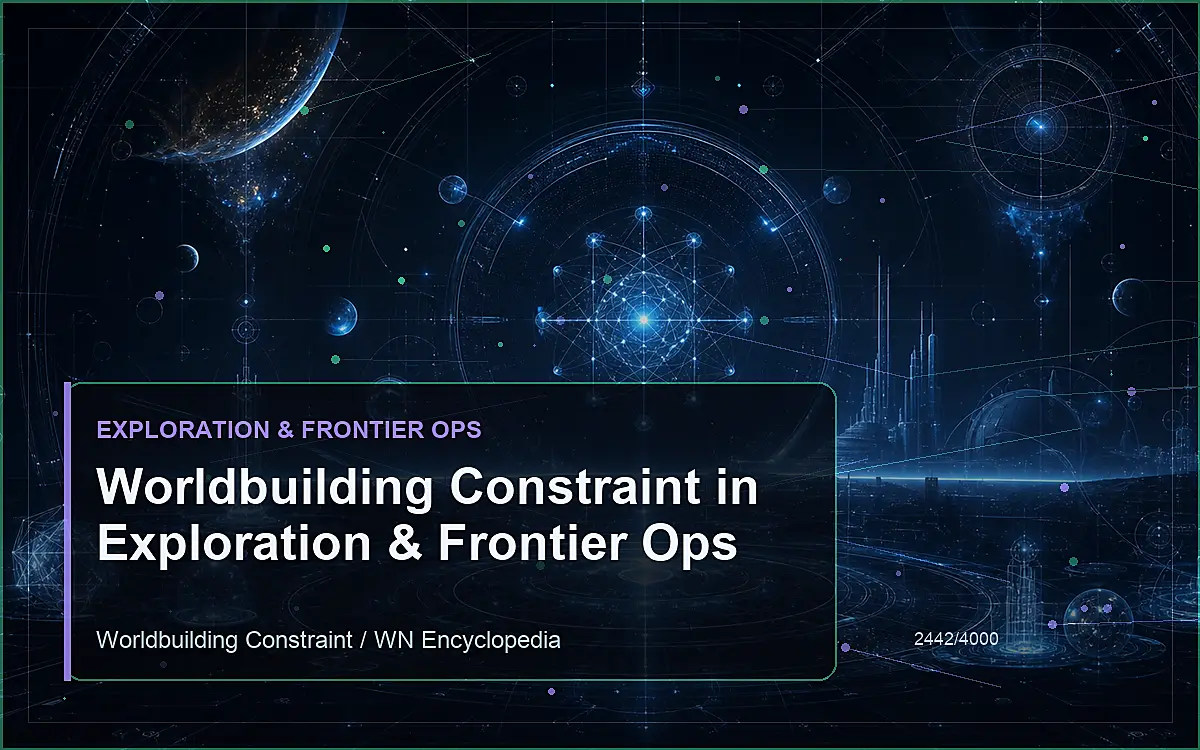 AI-generated encyclopedia reference image for Worldbuilding Constraint in Exploration & Frontier Ops