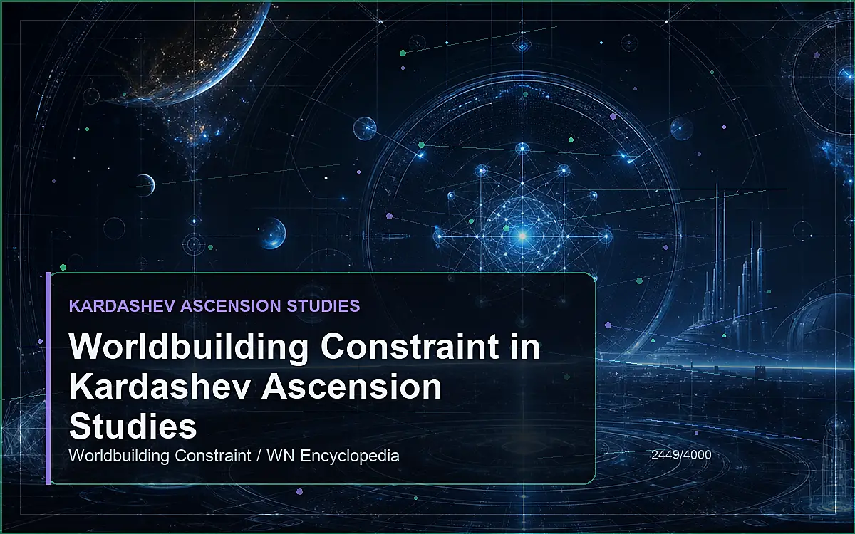 AI-generated encyclopedia reference image for Worldbuilding Constraint in Kardashev Ascension Studies