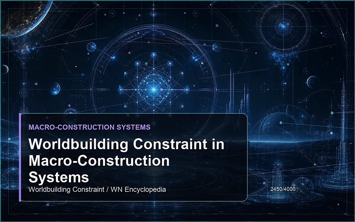 AI-generated encyclopedia reference image for Worldbuilding Constraint in Macro-Construction Systems