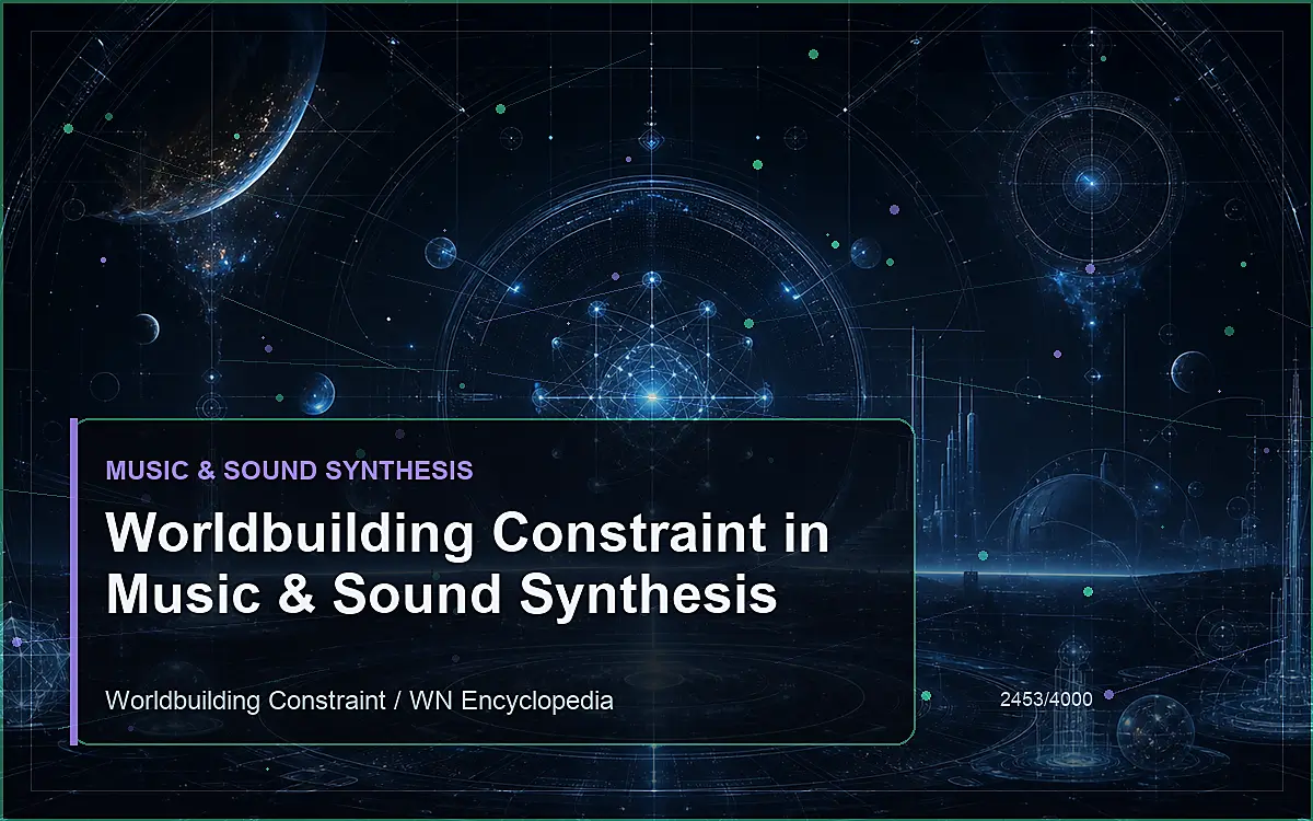 AI-generated encyclopedia reference image for Worldbuilding Constraint in Music & Sound Synthesis