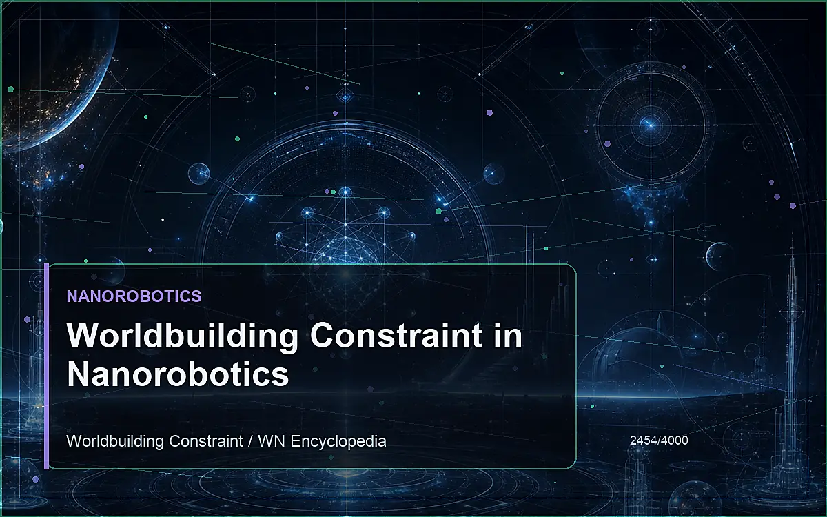 AI-generated encyclopedia reference image for Worldbuilding Constraint in Nanorobotics