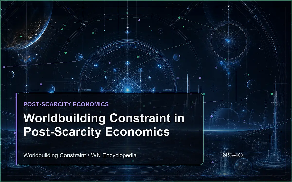 AI-generated encyclopedia reference image for Worldbuilding Constraint in Post-Scarcity Economics