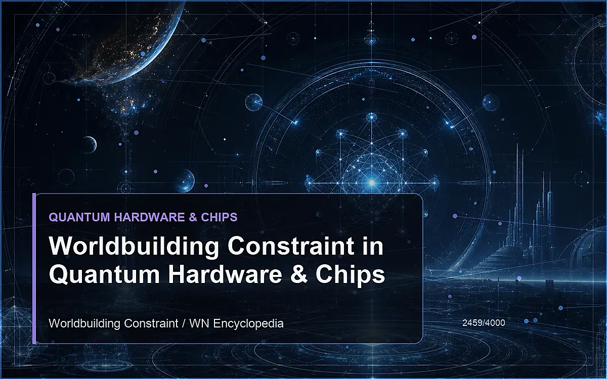 AI-generated encyclopedia reference image for Worldbuilding Constraint in Quantum Hardware & Chips