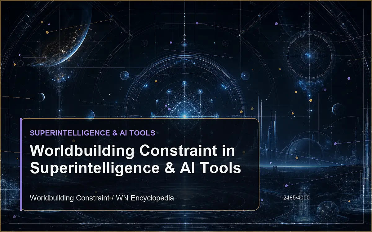 AI-generated encyclopedia reference image for Worldbuilding Constraint in Superintelligence & AI Tools