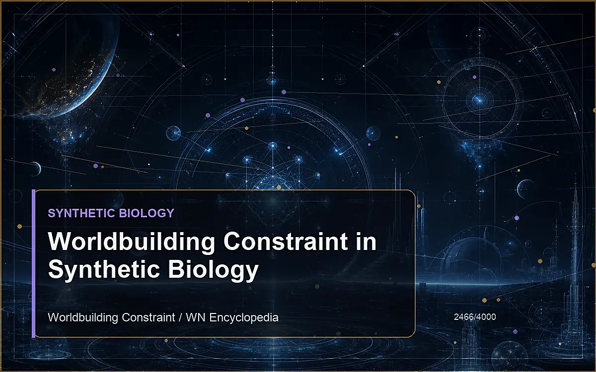 AI-generated encyclopedia reference image for Worldbuilding Constraint in Synthetic Biology