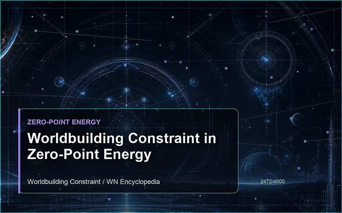 AI-generated encyclopedia reference image for Worldbuilding Constraint in Zero-Point Energy