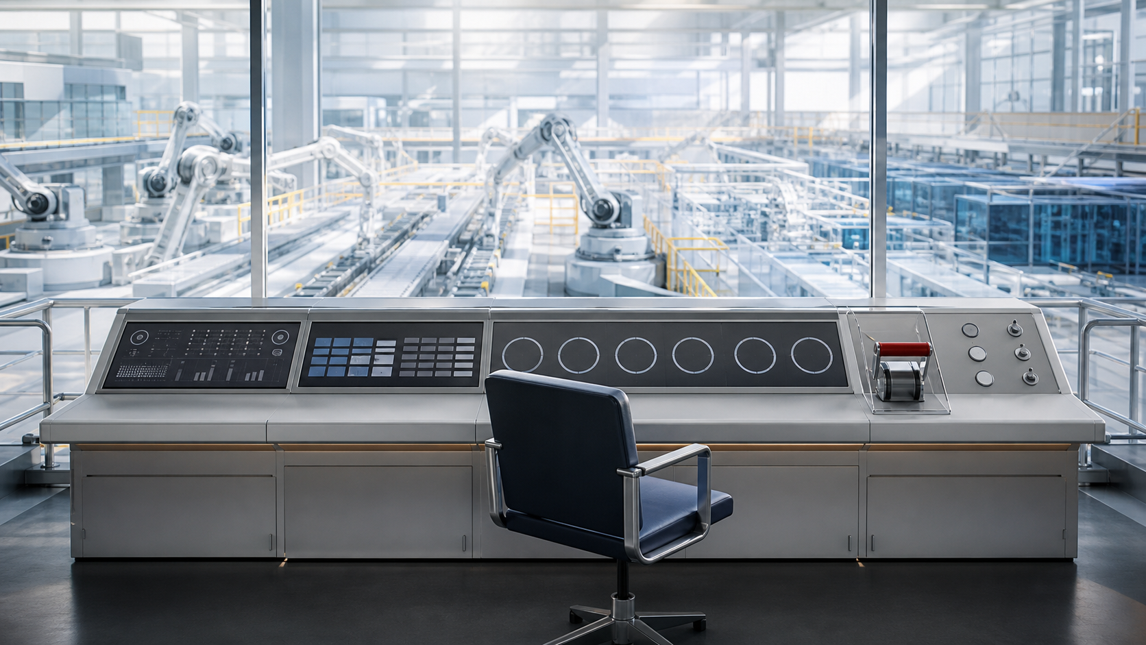 A Civic Seat at the Superfactory Console editorial art for WN Magazine