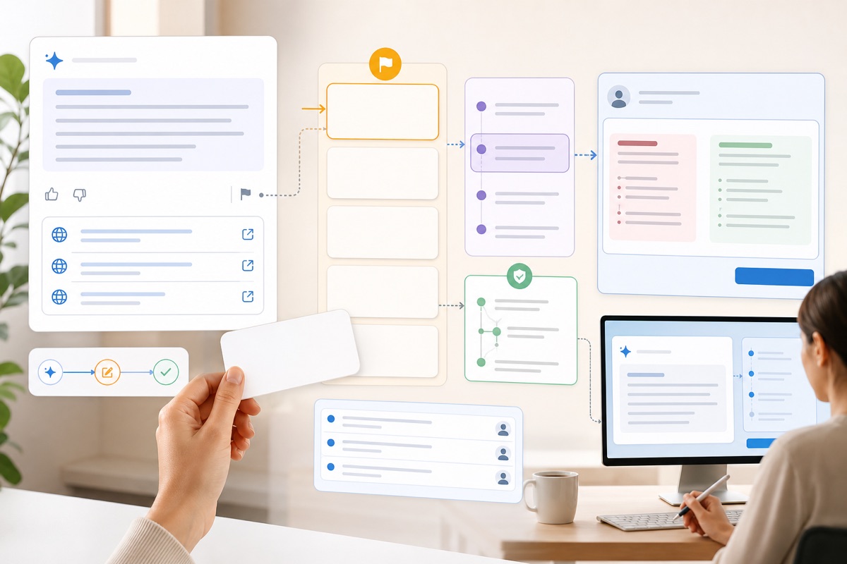 A bright Member Workspace support workspace with answer panels, appeal tickets, source trails, and a correction queue.
