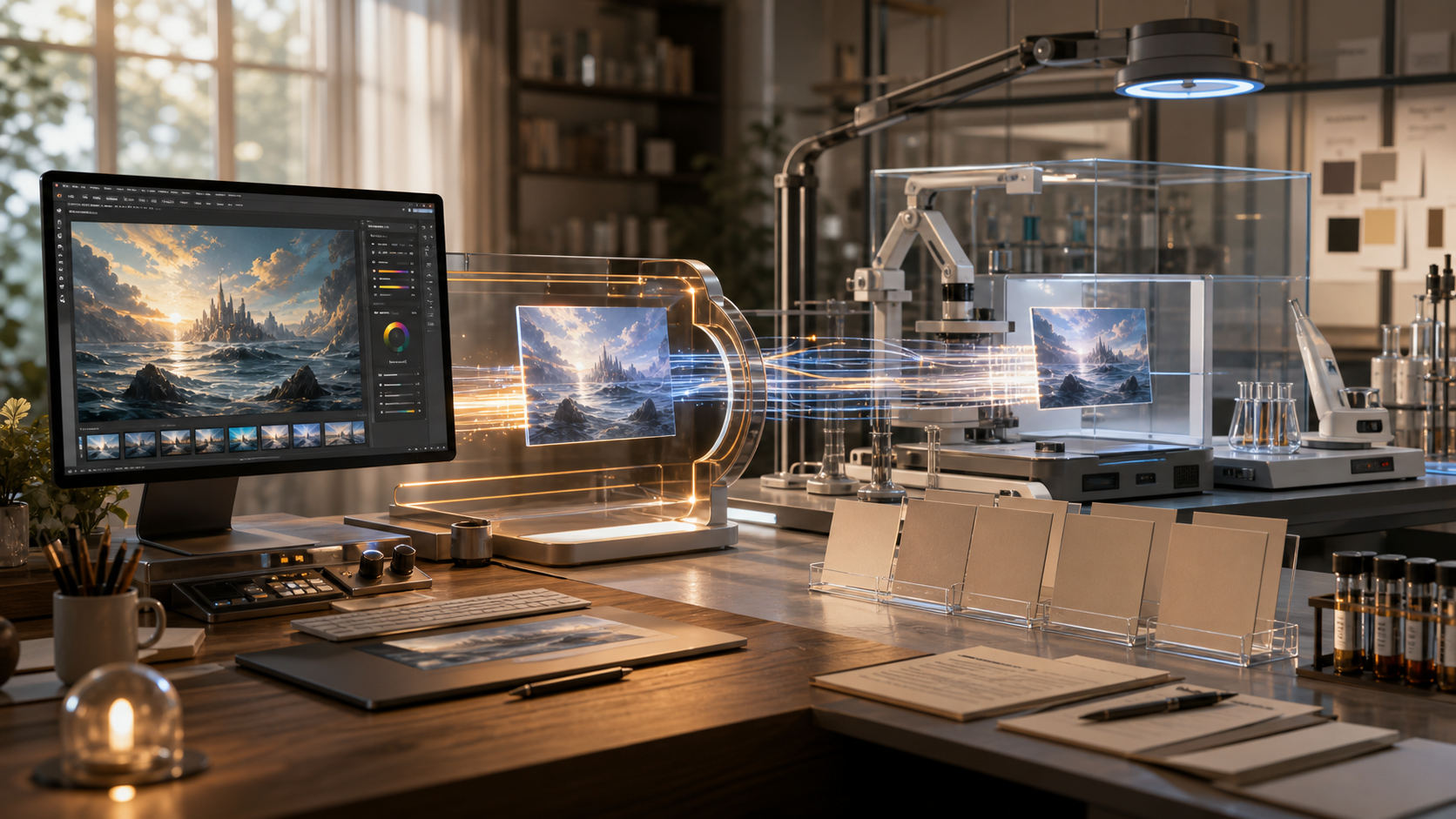 AI Studio Handoff to Labs editorial art for WN Magazine