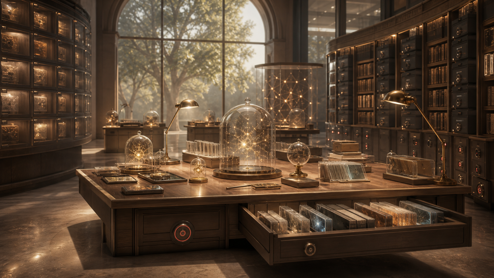 Archive Ethics for Total Library Memories editorial art for WN Magazine