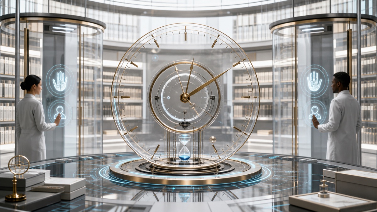 Boundary Clocks for Total Libraries editorial art for WN Magazine