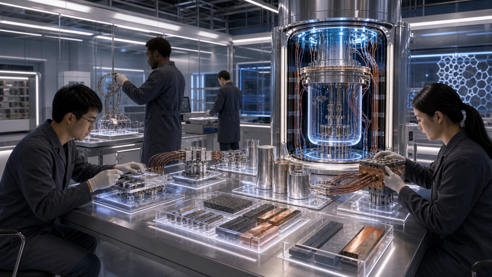 Chip Roadmap Cryogenic Reality Checks editorial art for WN Magazine