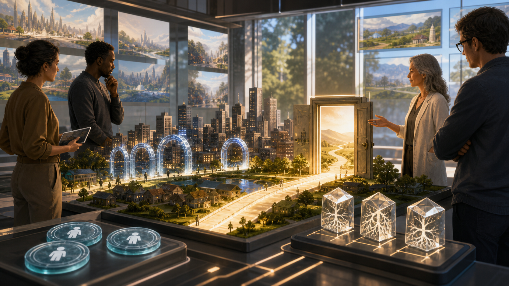 Civic Exit Rights for Generated Worlds editorial image for WN Magazine