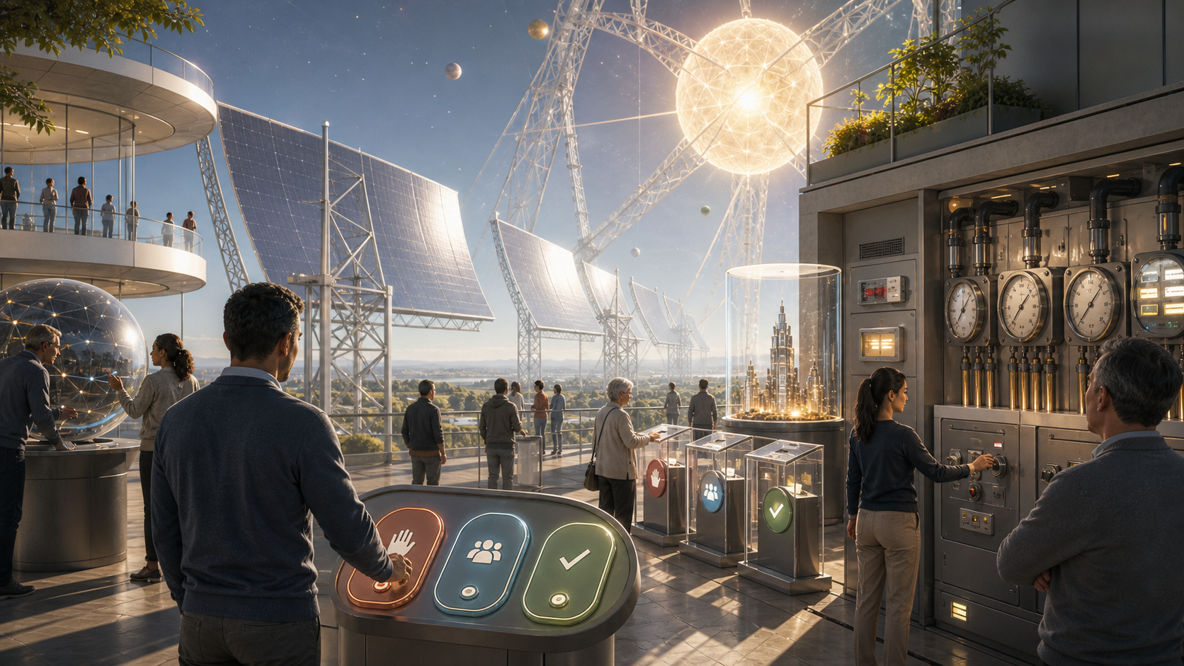 Civic Vetoes for Kardashev Infrastructure editorial art for WN Magazine