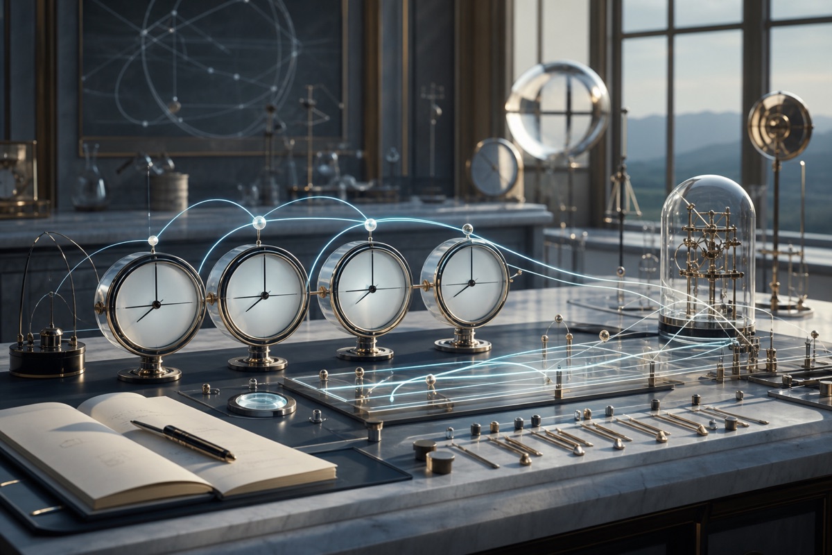 Clock Labels for Causality Tools editorial art for WN Magazine
