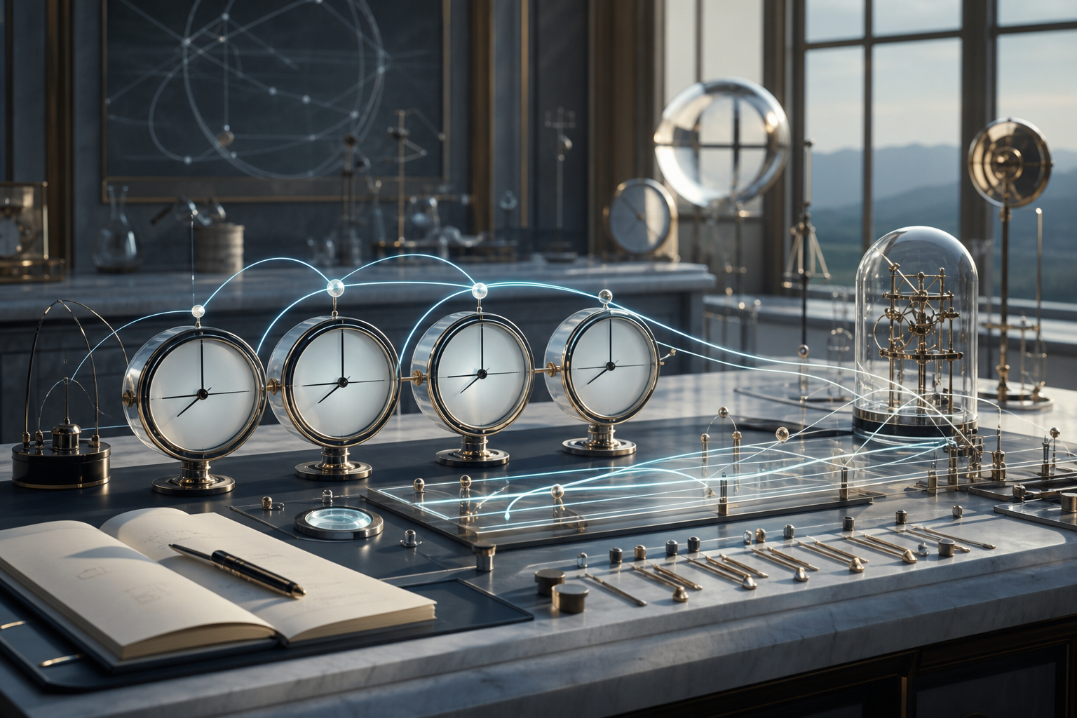 Clock Labels for Causality Tools editorial art for WN Magazine