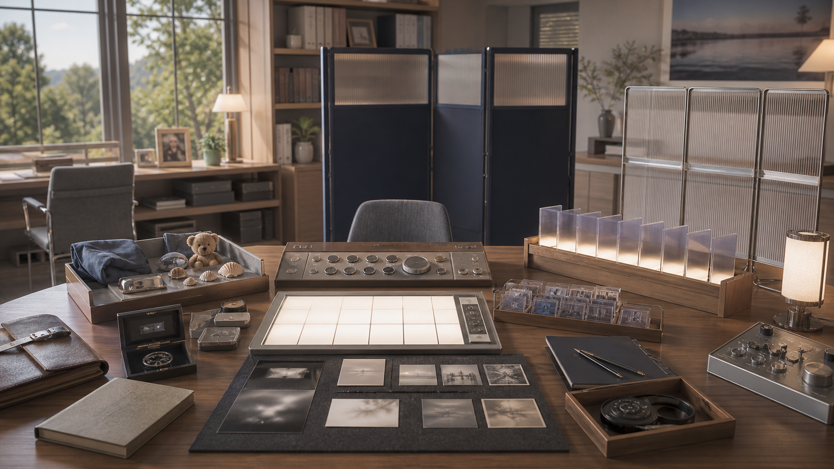 Continuity Redaction Rooms editorial art for WN Magazine