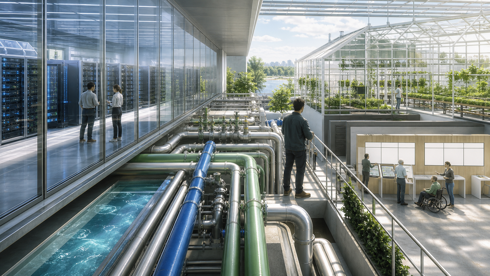 Cooling Commons for AI Infrastructure editorial art for WN Magazine